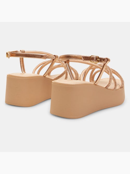 Sandale avec talon compensé de 6 cm BATA - Kiabi