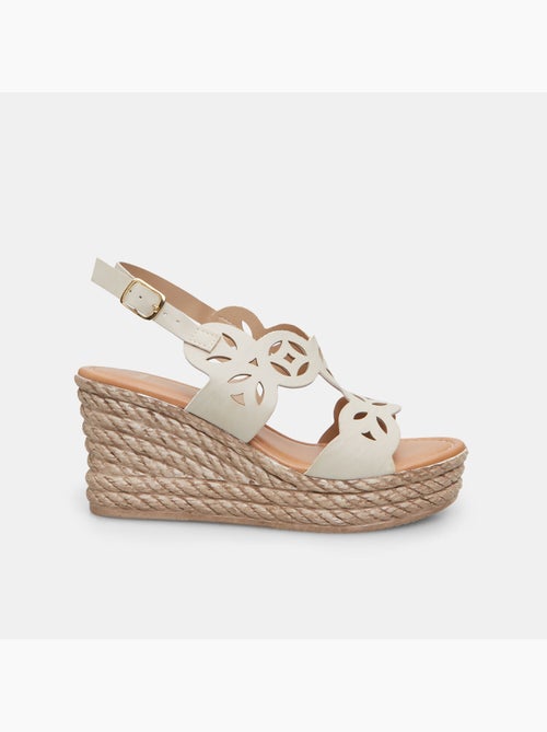 Sandale avec talon compensé de 8 cm BATA - Kiabi