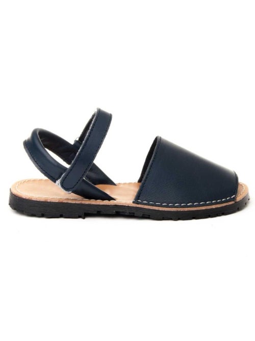 Sandale Basse Cuir Naturel Purapiel - Kiabi