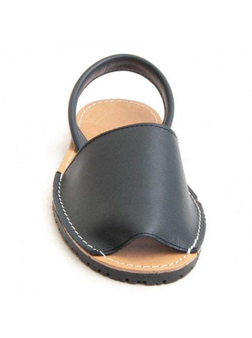 Sandale Basse Cuir Naturel Purapiel - Kiabi