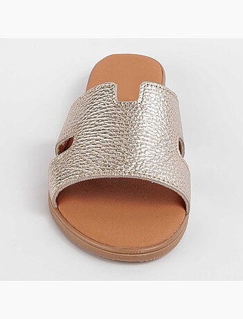 Sandale Basse Cuir Naturel Purapiel