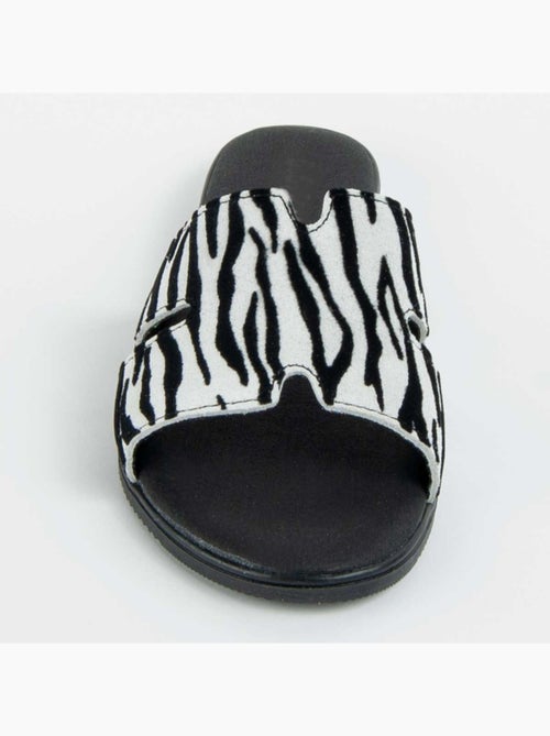 Sandale Basse Cuir Naturel Purapiel - Kiabi