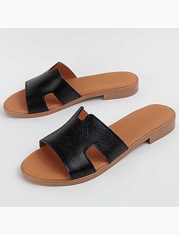 Sandale Basse Cuir Naturel Purapiel