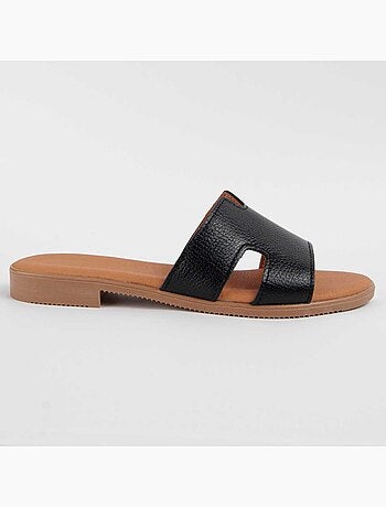 Sandale Basse Cuir Naturel Purapiel