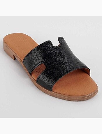Sandale Basse Cuir Naturel Purapiel