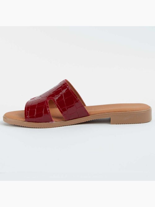 Sandale Basse Cuir Naturel Purapiel - Kiabi