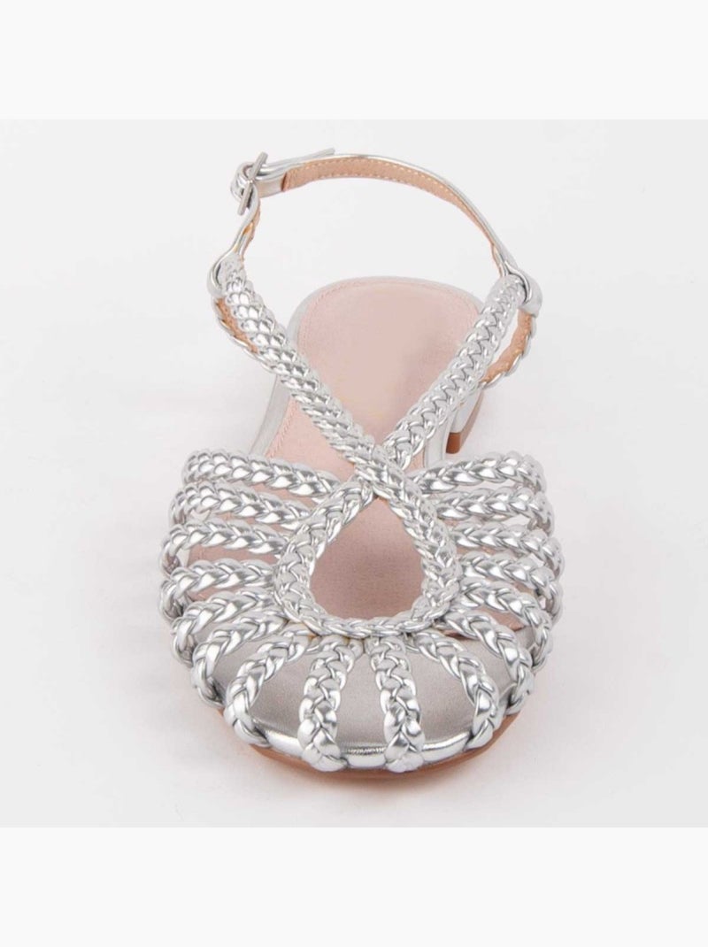 Sandale Basse Matériel Synthétique Montevita Argent - Kiabi