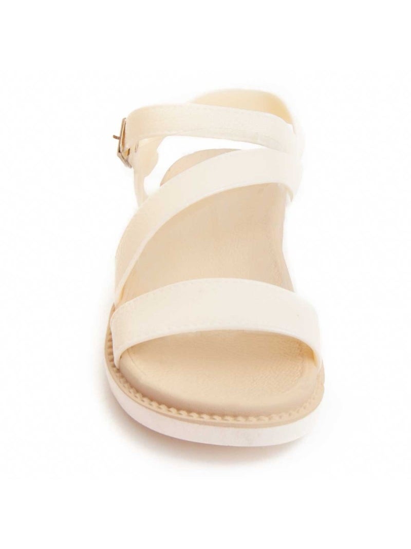 Sandale Basse Matériel Synthétique Montevita Blanc - Kiabi