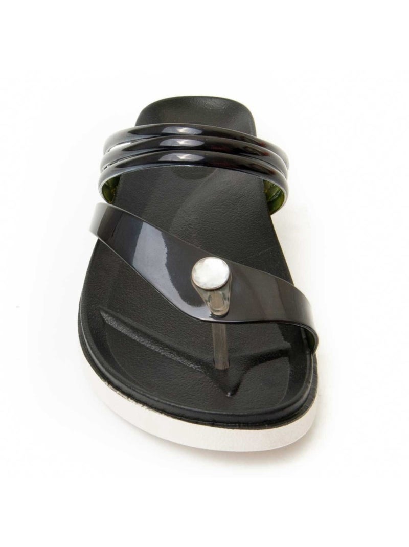 Sandale Basse Matériel Synthétique Montevita Noir - Kiabi