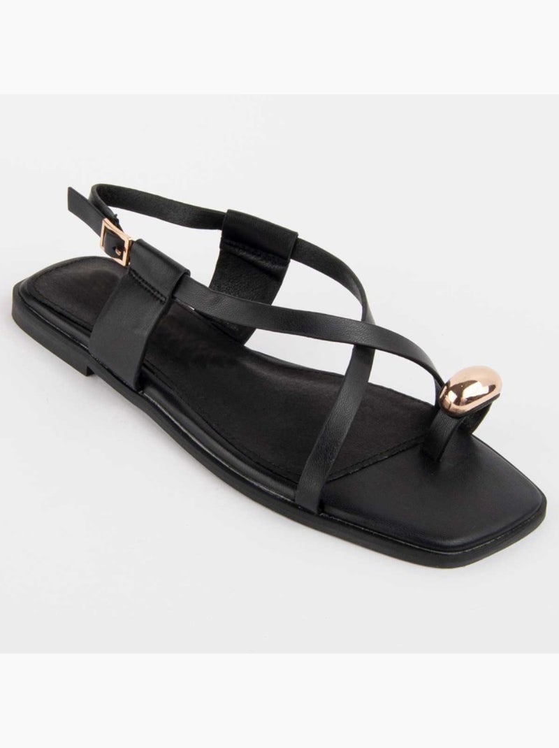 Sandale Basse Matériel Synthétique Montevita Noir - Kiabi