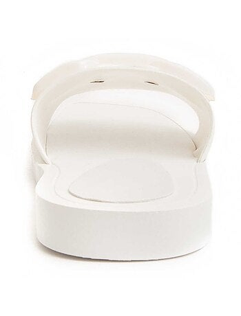 SANDALE BASSE SYNTHÉTIQUE BLANC