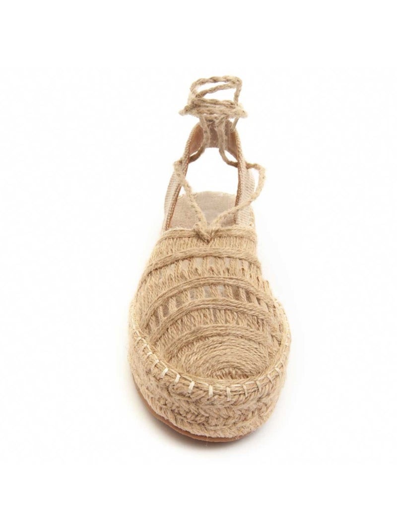 Sandale Basse Tissu Montevita Beige - Kiabi