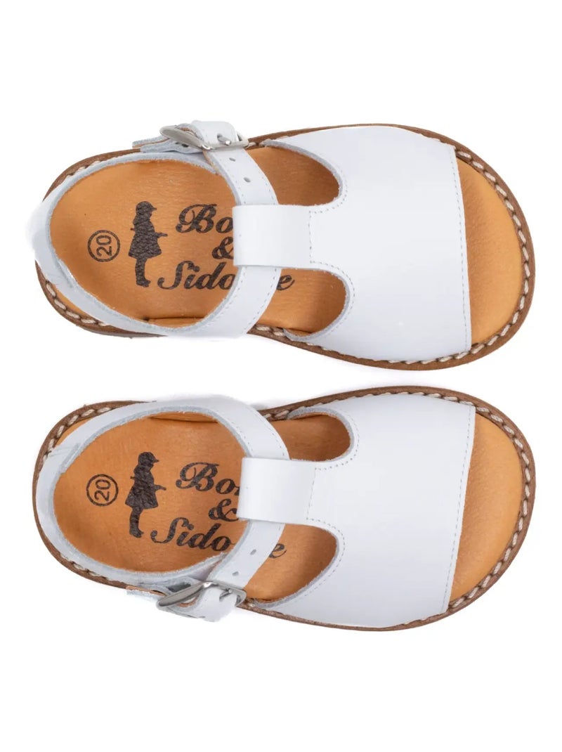 Sandale Bébé Fille - Boni Héléna Blanc - Kiabi