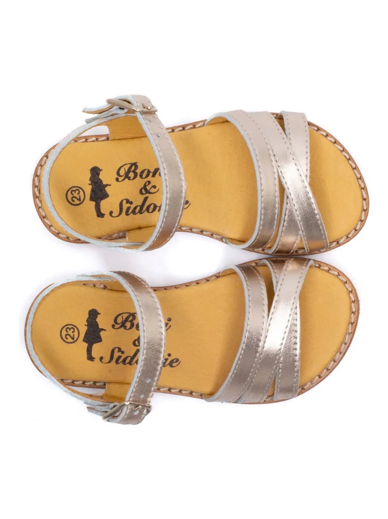 Sandale Bébé Fille - Boni Mini Ariane Doré/or - Kiabi