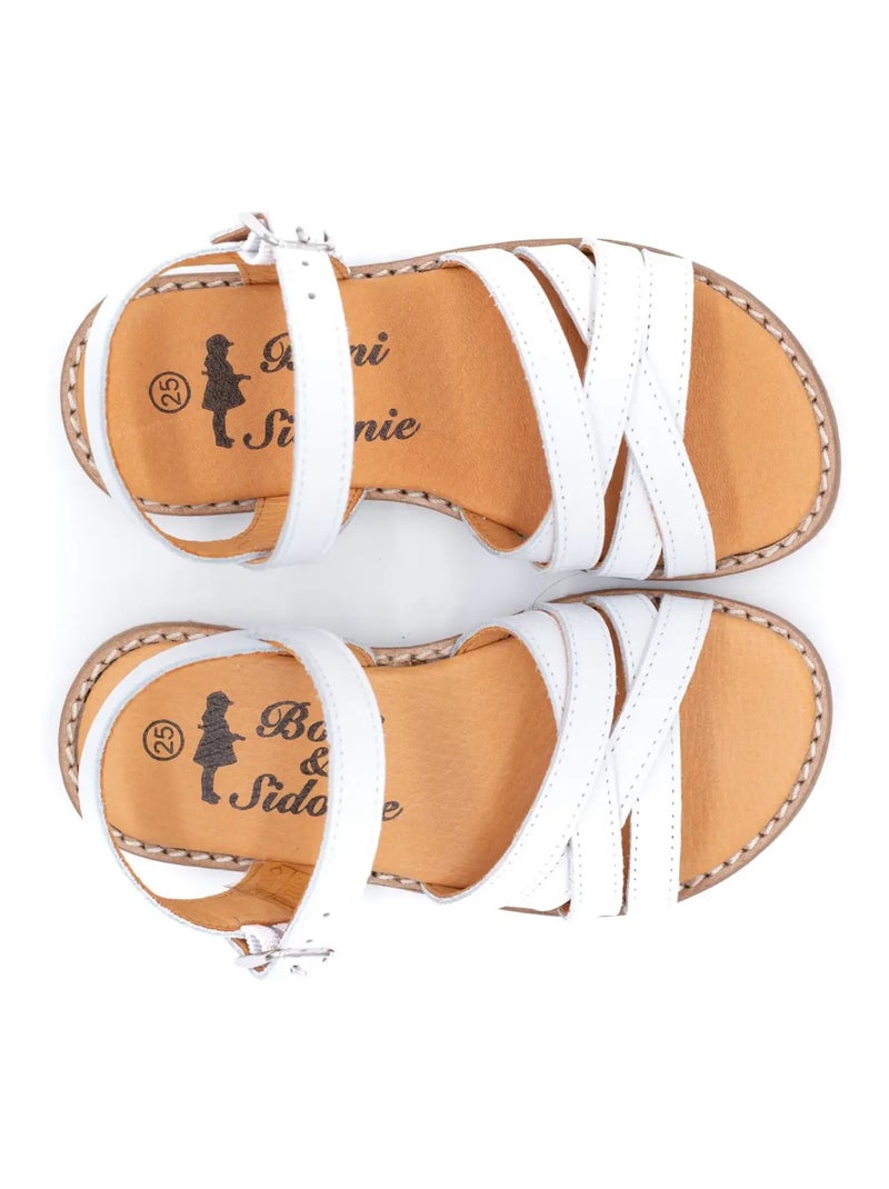 Sandale Bébé Fille - Boni Mini Iris Blanc - Kiabi