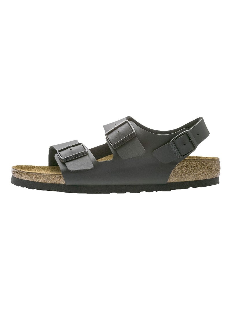 Sandale Birkenstock Milano Noir - Kiabi