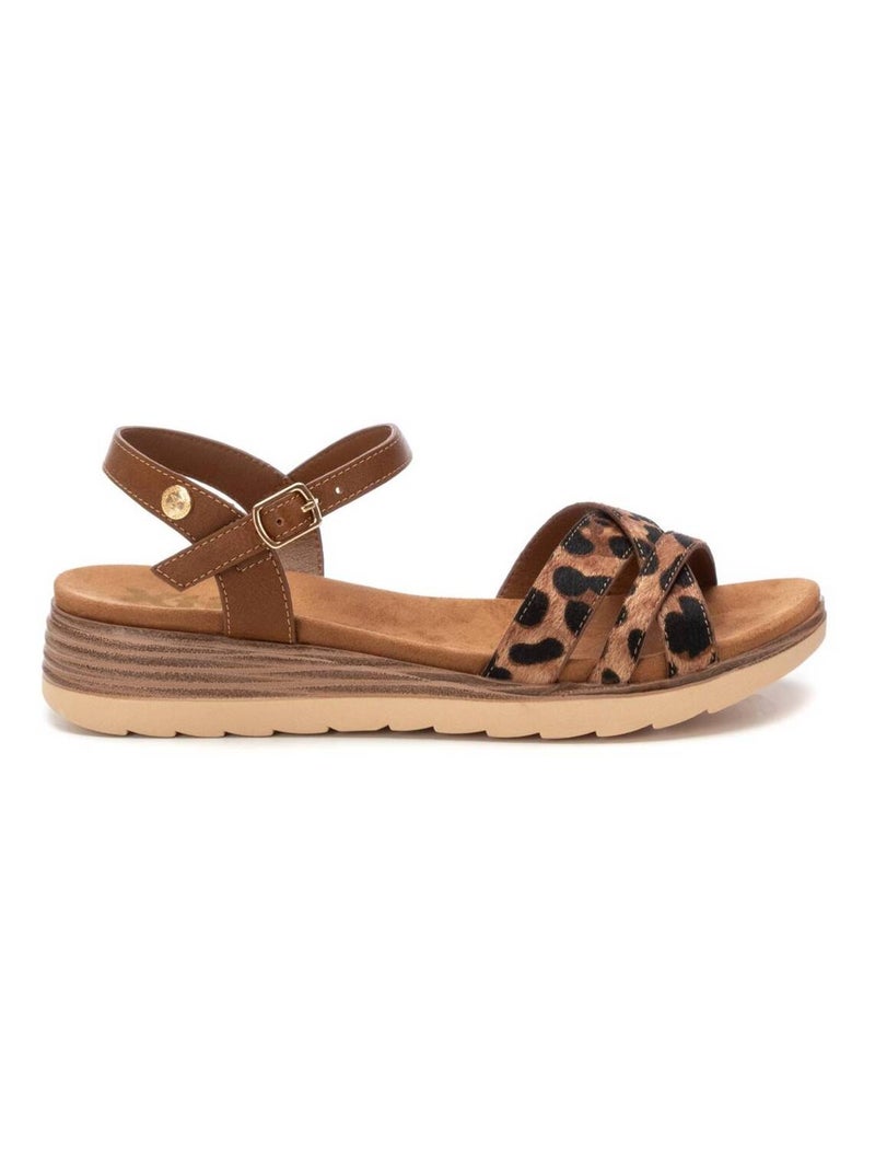 Sandale boucle Camel - Kiabi