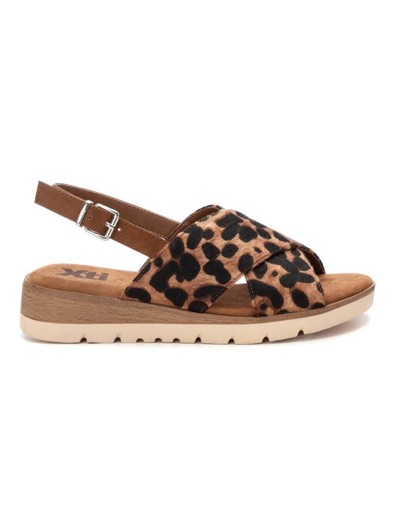 Sandale boucle Camel - Kiabi