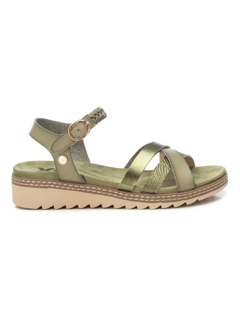 Sandale boucle Kaki - Kiabi