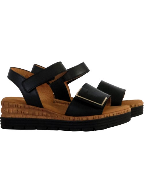 Sandale Compensé Cuir Gabor Lamina - Kiabi