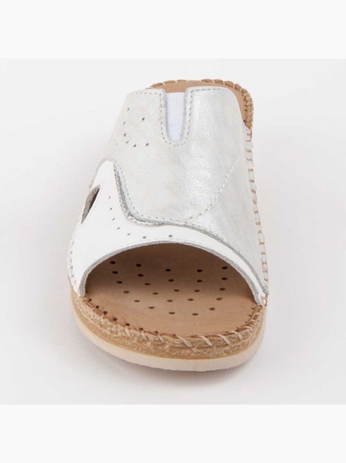 Sandale Compens?e Cuir Naturel Purapiel - Kiabi Sandale Compens?e Cuir Naturel Purapiel - Kiabi