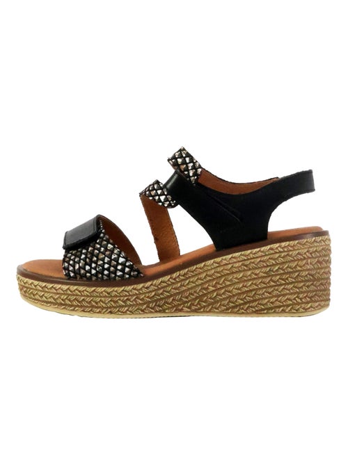 Sandale Compensé Cuir The Divine Factory Alénoa - Kiabi