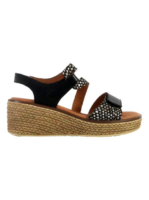 Sandale Compensé Cuir The Divine Factory Alénoa - Kiabi