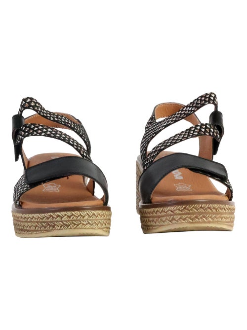 Sandale Compensé Cuir The Divine Factory Alénoa - Kiabi