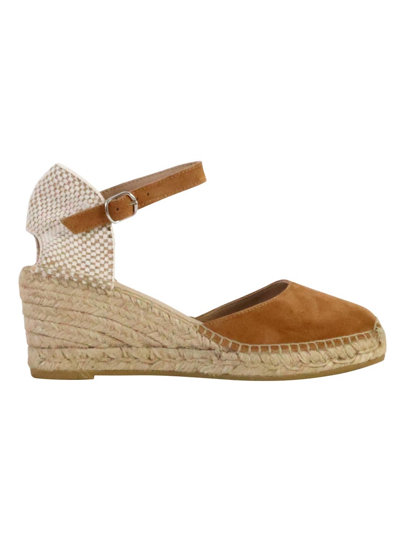 Sandale Compensée à Bride Natural World Beige - Kiabi