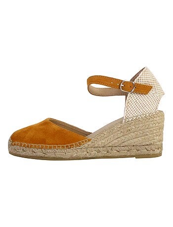 Sandale Compensée à Bride Natural World