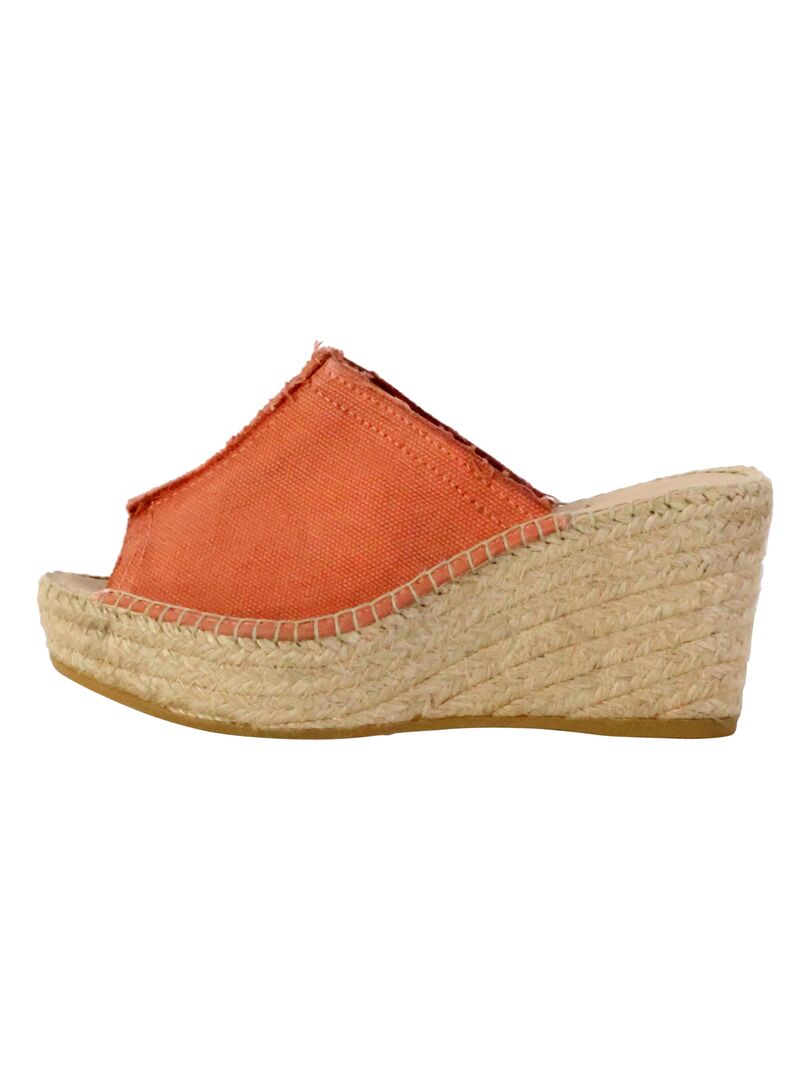 Sandale Compensée à Enfiler Natural World Orange - Kiabi