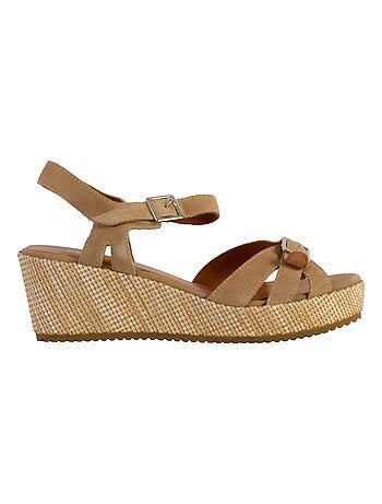 Sandale Compensée Cuir Emilie Karston Esabel