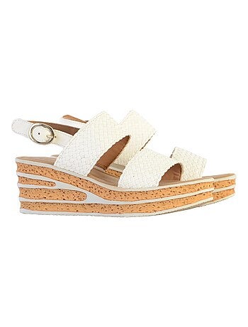 Sandale Compensée Cuir Gabor Flecht