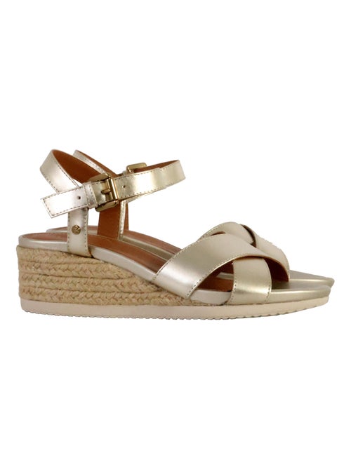 Sandale Compensée Cuir Geox Ischia D02HHC 00022 - Kiabi