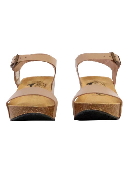Sandale Compensée Cuir Plakton So Kiss - Kiabi