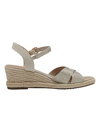 Sandale Compensée Cuir Tamaris