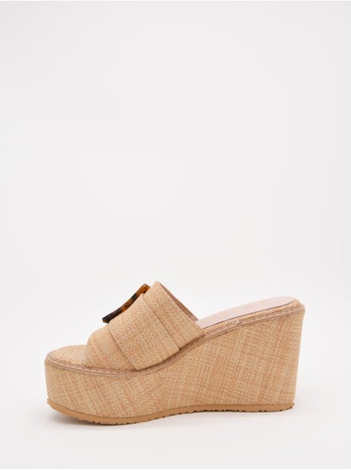Sandale Compensée Matériau Synthétique Montevita - Kiabi Sandale Compensée Matériau Synthétique Montevita - Kiabi