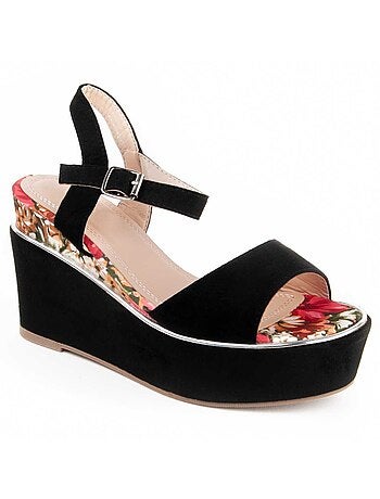 Sandale Compensée Matériau Synthétique Montevita