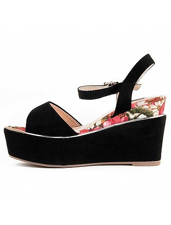 Sandale Compensée Matériau Synthétique Montevita