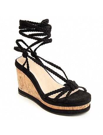 Sandale Compensée Matériel Synthétique Montevita