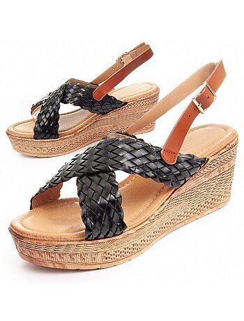 Sandale Compensée Matériel Synthétique Montevita