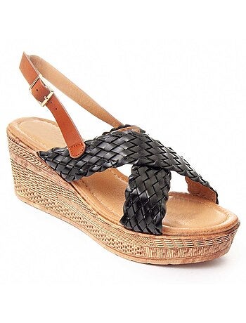 Sandale Compensée Matériel Synthétique Montevita