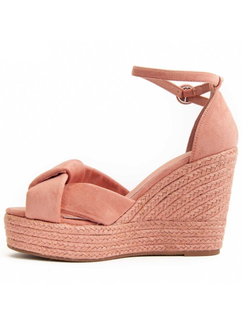 Sandale Compensée Matériel Synthétique Montevita Rose - Kiabi