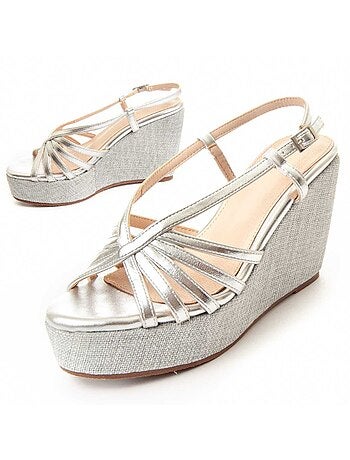 SANDALE COMPENSÉE SPARTO CUÑA SYNTHÉTIQUE Montevita