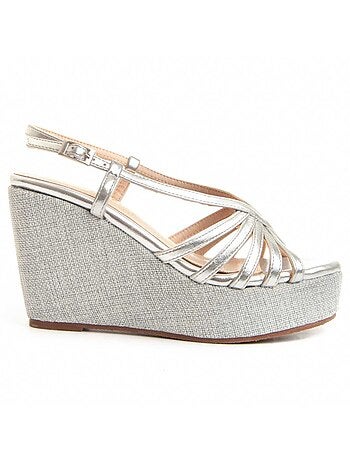 SANDALE COMPENSÉE SPARTO CUÑA SYNTHÉTIQUE Montevita