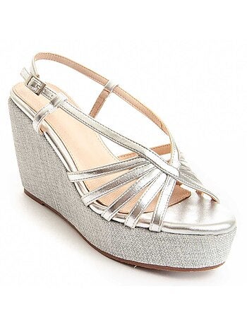 SANDALE COMPENSÉE SPARTO CUÑA SYNTHÉTIQUE Montevita