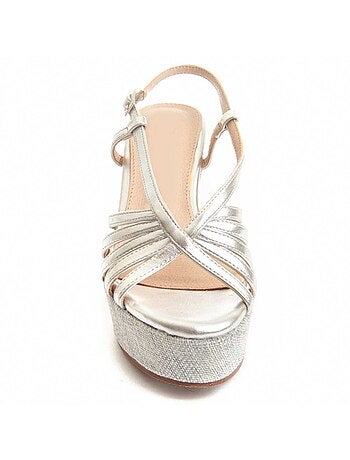 SANDALE COMPENSÉE SPARTO CUÑA SYNTHÉTIQUE Montevita