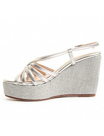 SANDALE COMPENSÉE SPARTO CUÑA SYNTHÉTIQUE Montevita