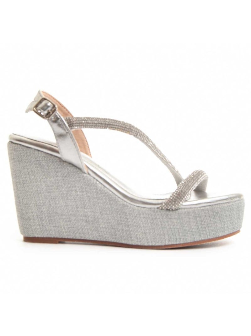 Sandale Compensée Sparto Matériel Synthétique Montevita Doré/or - Kiabi