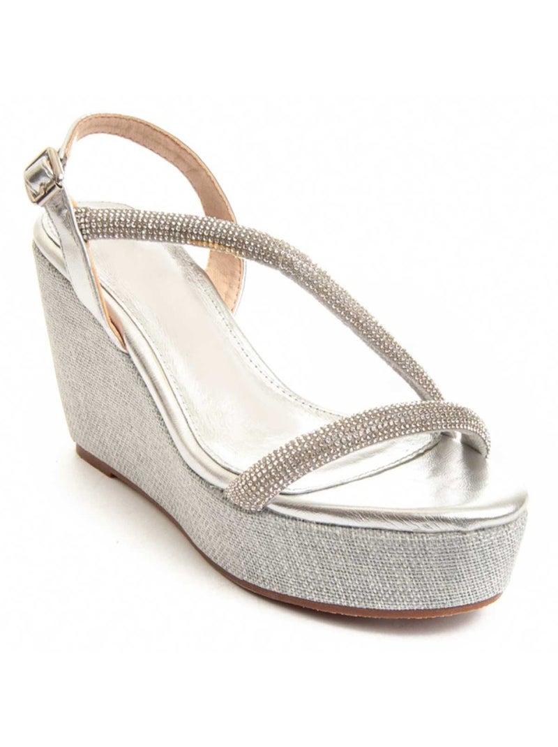 Sandale Compensée Sparto Matériel Synthétique Montevita Doré/or - Kiabi